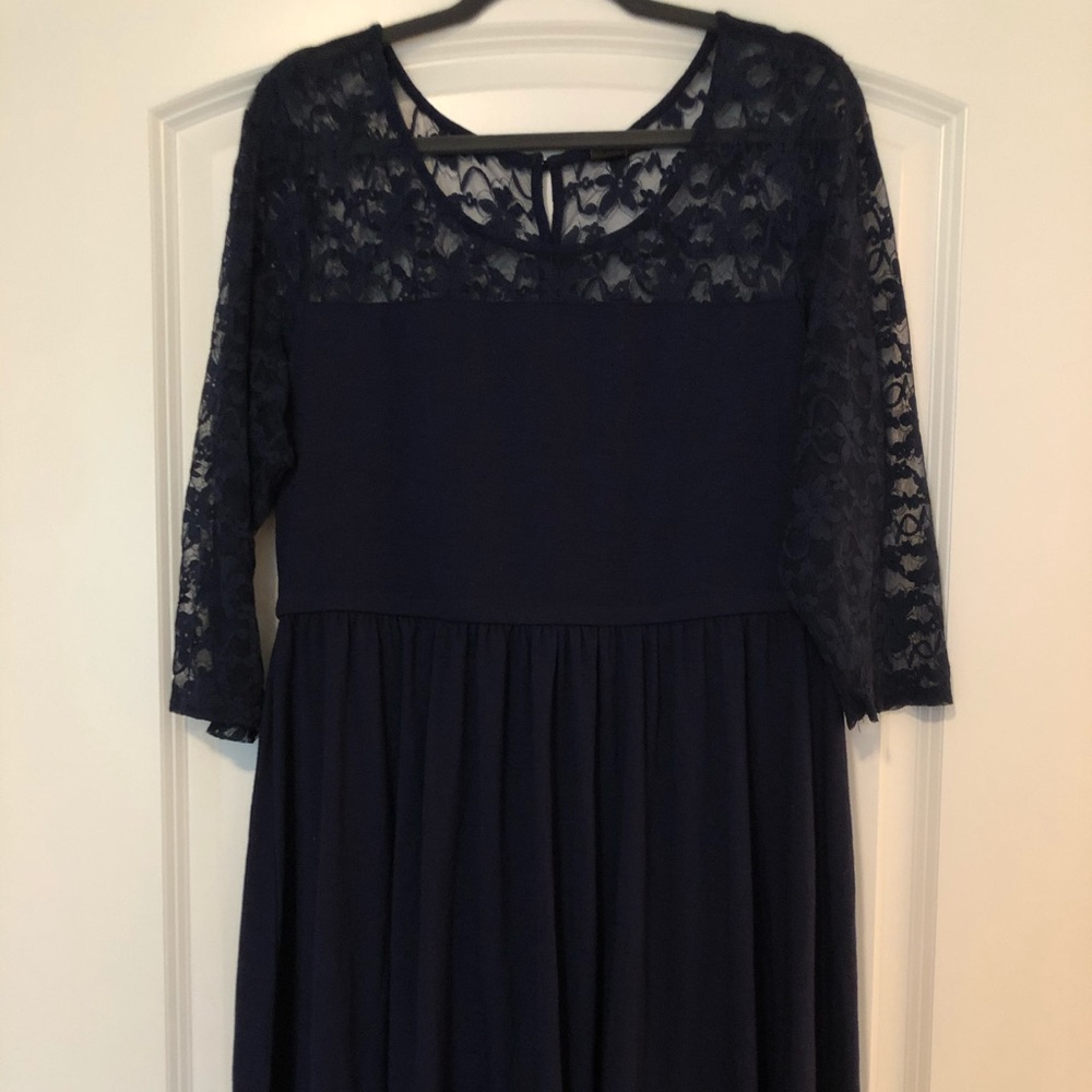 3/4 Sleeve Dress with Lace from Torrid
